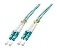 Câble fibre optique LINDY - LC-LC OM3 75m - Turquoise