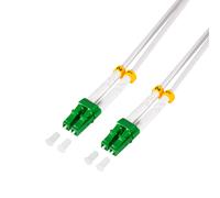 Câble fibre optique LogiLink FC0LC01 OS2 monomode 9µm 1m duplex connecteurs 2x LC blanc