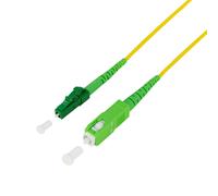 Câble fibre optique LogiLink FPSLS00 SC/LC monomode G.657.A2 9µm 0,5m jaune LC/APC