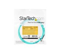 StarTech Câble fibre optique multimode Aqua OM4 duplex LC/UPC 3 m 50/125 µm 100G