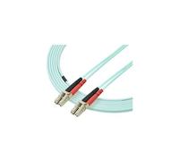 StarTech.com Câble Fibre Optique Multimode de 3m LC/UPC à LC/UPC OM3, Fibre Zipcord Full Duplex 50/125µm, Réseaux 100G, LOMMF/VCSEL, <0.3dB Faible Perte d'Insertion, Cordon Patch Fibre LSZH