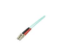 StarTech Câble fibre optique A50FBLCLC5 – LC/UPC vers LC/UPC 5 m OM3 50/125µm duplex aqua – 10 Gbps