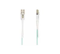 StarTech Câble fibre optique LC–LC (UPC) OM4 10 m 50/125µm Push‑Pull LSZH 100G (450FBLCLC10PP)