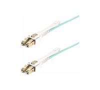 StarTech.com 5m (15ft) LC to LC (UPC) OM4 Multimode Fiber Optic Cable w/Push Pull Tabs, 50/125µm, 100G Networks, Bend Insensitive, Low Insertion Loss - LSZH Fiber Patch Cord (450FBLCLC5PP) -...