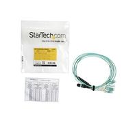 Câble Fibre Optique Multimode OM3 de 2m MTP(F) vers 4x LC - Câble éclaté - MTP/MPO multimode (F) pousser/tirer pour LC multi-mode (M) pousser/tirer -