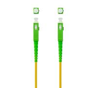 Câble fibre optique SC/APC-SC/APC monomode, LSZH, jaune, longueur 120 mètres, idéal pour les installations de télécommunications et les réseaux à grande vitesse, résistant au feu et à faible émission