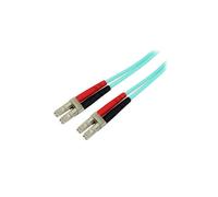Câble fibre optique - StarTech - OM3 - 5m - LC vers LC - Duplex multimode - Aqua