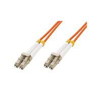 Câble Fibre Optique Techly LC-LC M/M OM1 3m, 62.5/125µm, Duplex, LSZH, Diamètre 3mm, Orange, Réf: ILWL-D6-LCLC-030