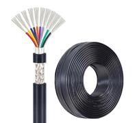 Câble/Fil/Cordon Blindé UL2464 8/9/10 Conducteurs 16-28AWG 30/60m Cuivre Étamé, Flexible, Basse Tension, Fil De Connexion/Hookup, UL Certifié, pour Signal, Données, Câblage(9c,200ft,16A)