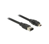 Câble FireWire DeLOCK 82578 - 3m - Connecteur 4-pin vers 6-pin Mâle/Mâle - Transfert 400 Mbit/s - Couleur Noire - Unité