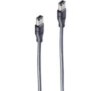 Câble FireWire IEEE 1394 6 broches mâle/6 broches femelle 1,8m