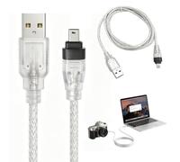 Câble FireWire Vers USB Haute Vitesse, 400MBPS Adaptateur FireWire Compatible avec les Appareils IEEE 1394, I.LINK pour Caméscopes, Disques Externes, Ordinateurs Portables et Équipements Numériques An