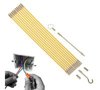 Cable Fishing Rod - Electrical Threader Wand Accessories, Fiberglass Fish Sticks with High-Flexibility Leads, Professional Wire Running Kit, Wall Wiring Duct Tool for Indoor Outdoor Electrician