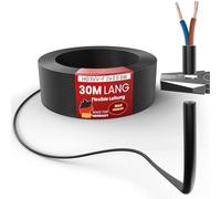 Câble flexible en plastique H03VV-F 2 x 0,5 m - Noir - 30 m