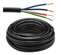 Câble Flexible For Chaîne Porte-câbles 2C, EVV, Cuivre Sans Oxygène, Gaine Non Tissée Et PVC, Fil D'alimentation Et De Commande De -10 °C À +70 °C For Bras Robotisés(25ft,1.00mm²-2C)