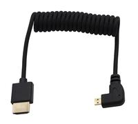 Câble Flexible Micro-Hdmi Vers Hdmi 4K60 8K Pour Atomos Ninja V Ultra, Sony Zv-E10 A7C A7R4 A6700, Canon R6Ii R5C R10, Lumix S5 S9 G100, Fujifilm X-T50, Noir Tressé Enroulé 30 Cm[SHY9291625]