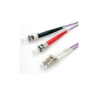 VALUE Câble FO 50/125µm, LC/ST, OM4, violet, 10 m