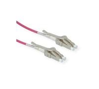 ROLINE Câble FO 50/125µm OM4, LC/LC, connecteurs Low-Loss, grande densité, violet, 15 m G