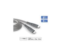 Câble Force Power CBL Ultra Renforcé USB-C Vers Lightning 3M Gris