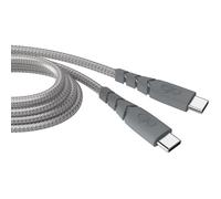 Câble Ultra-renforcé USB C/USB C 2m 5A Garanti à vie Gris - 100% Plastique recyclé Force Power