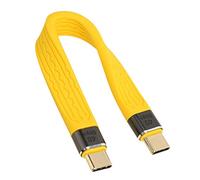 Câble FPC USB C Mâle vers Mâle, Câble de Données FPC Fin Plat 40 Gbps 100 W, Charge Rapide 5A, Câble D'extension USB C 13 Cm pour Ordinateur Portable et Téléphone