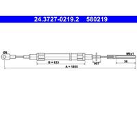 CABLE FREIN A MAIN BMW T. E32 86-94 LE/PR