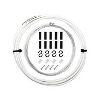 Cable Frein Velo Câble de 2 m/2,5 m for manettes vélo, câbles frein, dérailleur, câble changement vitesse, 4 mm/5 mm, for VTT, route(Shift White 4mm)