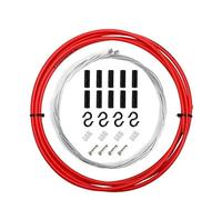 Cable Frein Velo Câble de 2 m/2,5 m for manettes vélo, câbles frein, dérailleur, câble changement vitesse, 4 mm/5 mm, for VTT, route(Shift Red 4mm)