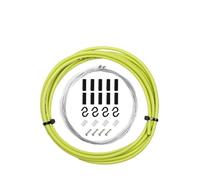 Cable Frein Velo Câble de 2 m/2,5 m for manettes vélo, câbles frein, dérailleur, câble changement vitesse, 4 mm/5 mm, for VTT, route(Shift Green 4mm)