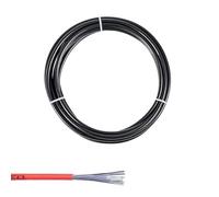 Cable Frein Velo Câble de 300 cm for manettes vélo, dérailleur, câbles frein, tube câble changement vitesse, 4 mm/5 mm, VTT, route(Black Shift 4mm)