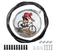 Cable Frein Velo, CâBles Et Gaines De Frein VéLo Cable Derailleur Avec Gaine ExtéRieure De 2,5 M Gaine Cable Velo Universel Câble de Vitesse Vélo Kit pour Vélo