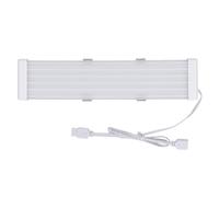 Câble gainé avec Extension ARGB, câbles d'alimentation synchronisés 5 V à 3 Broches pour Carte mère et Carte Graphique, câble d'alimentation gainé RVB programmable 16,8 M Couleurs (X12 Wide (pour