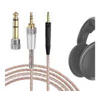 Câble Geekria Apollo compatible avec Sennheiser HD 620S/599/598/550/505, 3,5 mm/6,35 mm vers 2,5 mm, câble de remplacement pour casque Hi-Resolution, HiFi (10 ft/3 m)