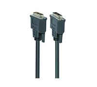 Câble Gembird CC-DVI-BK-6 DVI-D Mâle/Mâle 1.8m Noir - Conformité RoHS, UL, ISO 9002 - Connecteurs DVI-D vers DVI-D - Longueur 1.8 mètres