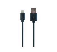 Câble Gembird CC-USB2-AMLM-2M 2m Noir, Connecteurs Lightning vers USB A 2.0, Compatible iPhone 5/6, Facteur de Forme Droit, Poids 20g