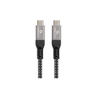 Câble Gembird CCBP-USB4-CMCM240-1.5M USB4 Gen 3x2 Type-C vers Type-C, 1.5m, 40 Gbit/s, Power Delivery 240W, DisplayPort Alt Mode, 7680x4320 60Hz