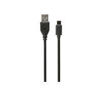 Câble Gembird USB 2.0 A vers USB-C Mâle/Mâle Noir 1.8m, Transfert 480Mbit/s, Contacts Or, Compatible Charge 3A/36W, RoHS - CCP-USB2-AMCM-6