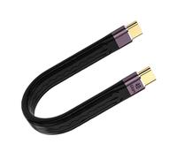 Câble - GENERIQUE-100W/20V Charge rapide Short Flat Câble de 5,4 pouces, 40 Gbps Transfert de données PD Charge rapide pour PC, ordinateur portable, tablette ou téléphone