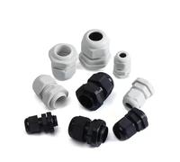 Cable Gland 10pcs Cable entry IP68 PG7 for 3-6.5mm PG9 PG11 PG13.5 PG16 PG19/21/ White Black Nylon Connector NWPNLXEA(PG11 Black)
