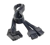 Câble GPU pour RTX4080 RTX4090 Series 2 x 8 broches mâle vers PCIE 16 broches cordon d'alimentation simplifié 12VHPWR PCIE5.0 carte graphique ligne
