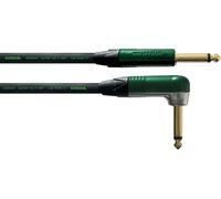 Cable Guitare Jack Droit /Coudé 3 M Vert Câbles jack / instrument