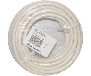 Câble H05VVF - ELECTRALINE - 2x1.5 - 5m - Blanc - Couronne - Multiconducteur
