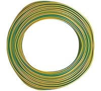 Miguelez Fil électrique H07VU 2,5 mm² vert/jaune rigide 100 m