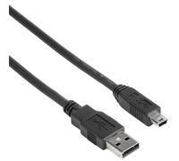 Hama USB 1.8m câble USB 1,8 m USB A Mini-USB B Noir