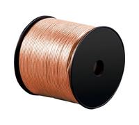 VALUE Câble pour hauts-parleurs, transparent, 100m 1,5mm²