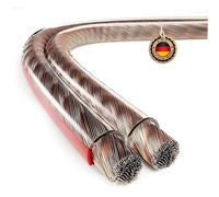 câble haut-parleur 50 mètres,câble haut-parleur CCA,section de câble 2x2,50mm²,transparent