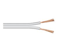 Câble Haut parleur - GOOBAY - Bobine 50 m - 2 x 0 5 mm² - Blanc