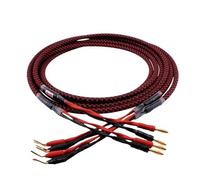 Câble Haut-parleur L-4S8F, 1 Paire De Câbles Audio OFC, For Amplificateur HI-FI, Fiche Banane(A pair-banana to Y,5m)