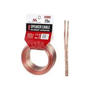 Câble haut-parleur - Maclean - MCTV-510 - 25m - Cuivre - Transparent - 2x1.5mm2