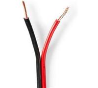 Câble haut parleur Nedis CABR1500BK1000 Rouge / Noir G